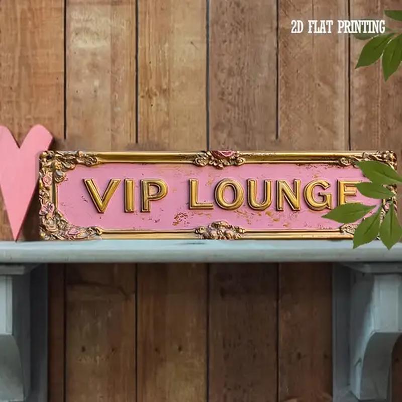 ป้ายโลหะ 2D แบบแบน ลายวินเทจสี - Home Bar Lounge บทวิจารณ์และราคา